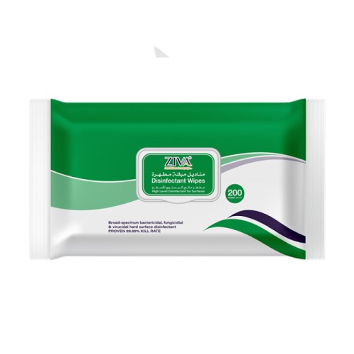 Lingettes désinfectantes, sachets de 200 lingettes - ZIVA